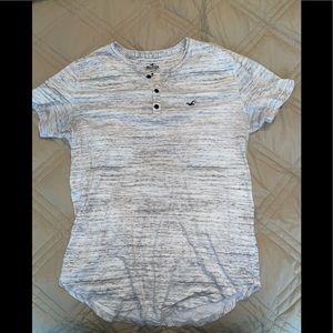 Curved Hem Hollister Short Sleeve Henley
